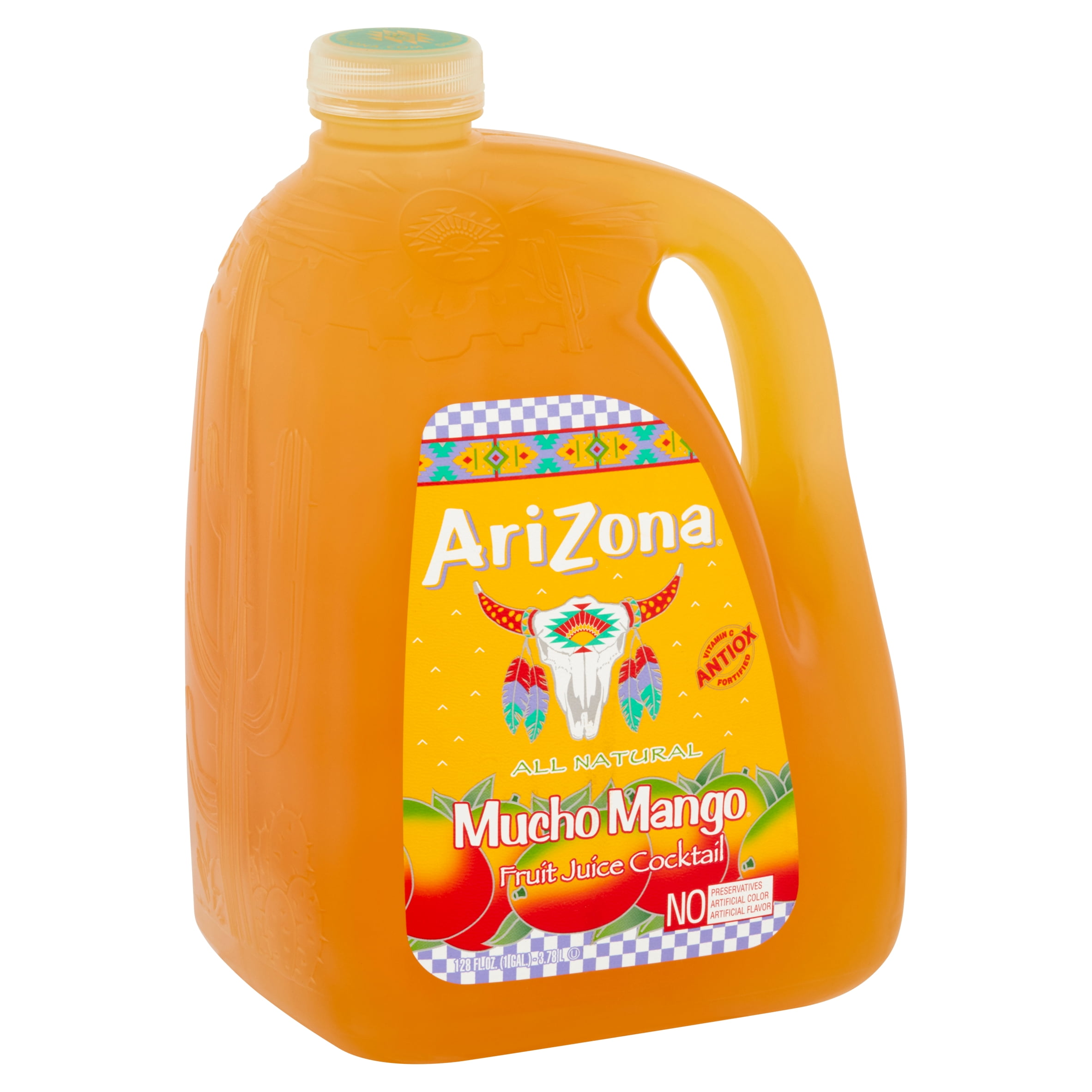 AriZona Kiwi Mucho Mango Juice Cocktail, 128 Fl. O