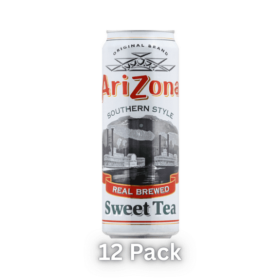 AriZona Southern Style Sweet Tea, 23 fl oz Cans, Pack of 12