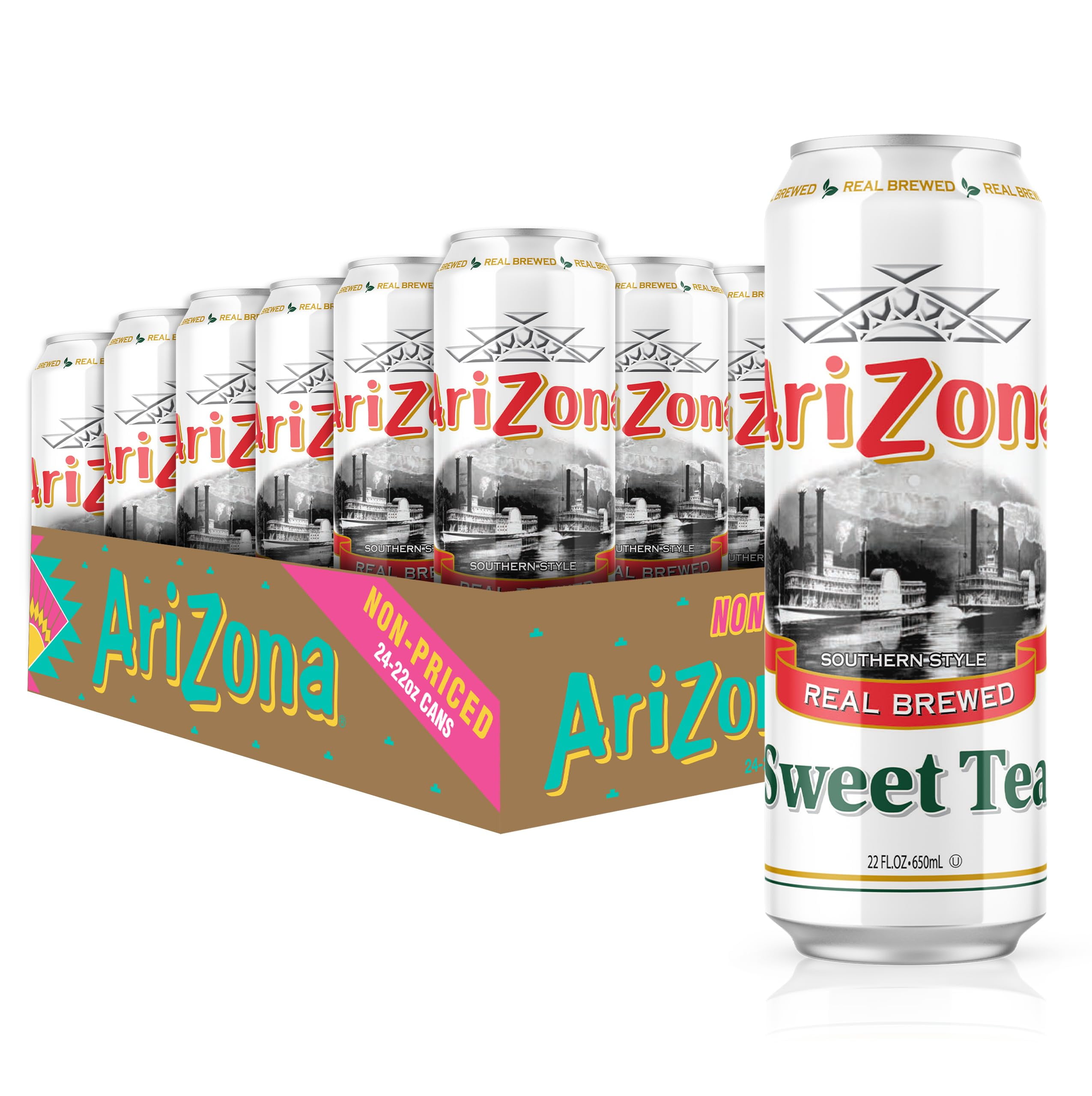 AriZona Sweet Tea - Big Can, 22 Fl Oz (Pack of 24) - Walmart.com