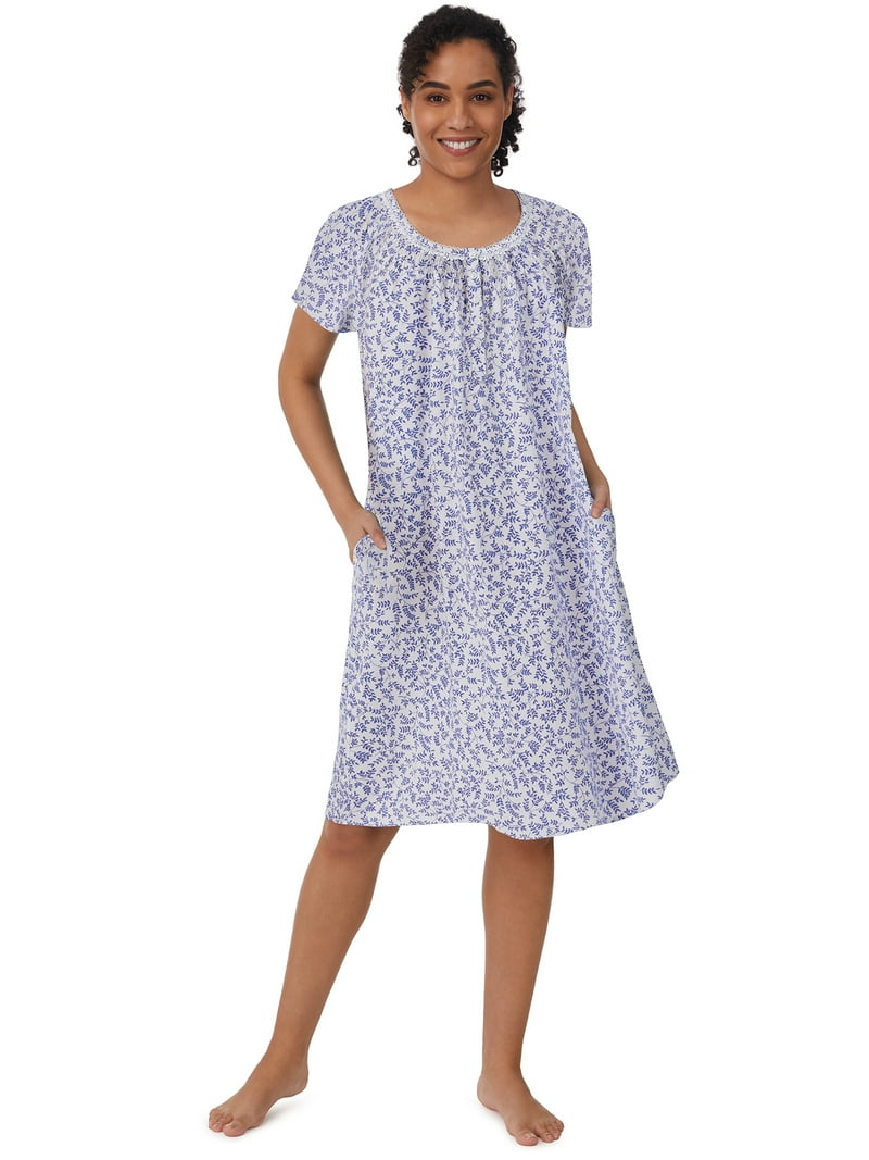 Aria Women's 100% Cotton Raglan Sleeve Smocked Neck 40