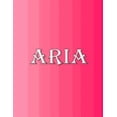 thumbnail image 1 of Aria: 100 Pages 8.5" X 11" Personalized Name on Notebook College Ruled Line Paper (Paperback), 1 of 1