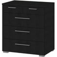 thumbnail image 1 of Aria 5-Drawer Chest, Black Wood Grain, 1 of 1