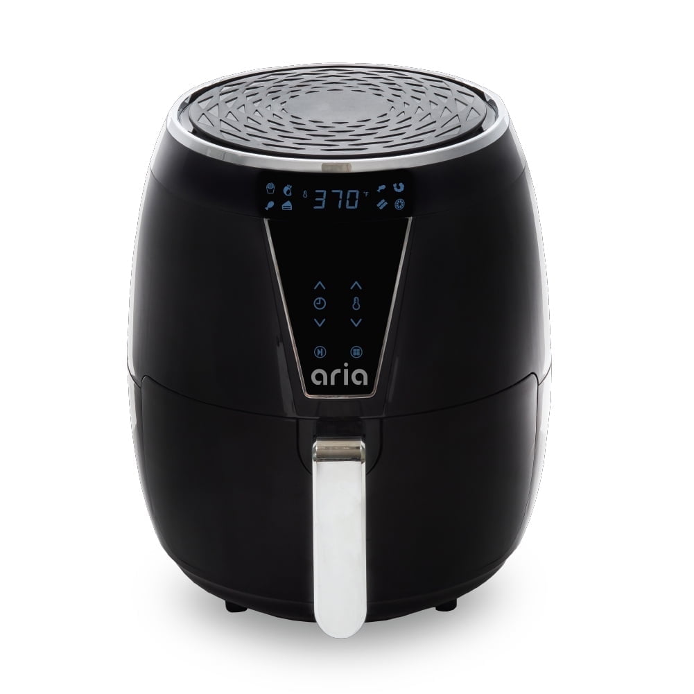 Aria  Aria 5Qt Premium Ceramic Non-Toxic Air Fryer with Stainless Steel