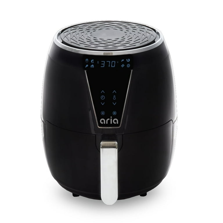 Aria 5Qt Premium Ceramic Non-Toxic Air Fryer with Stainless Steel