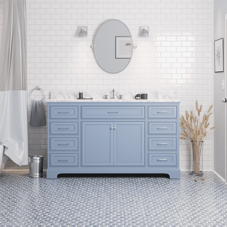 Blue vanity online light