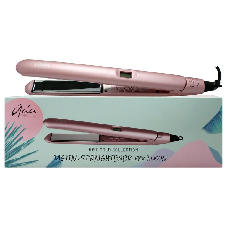 Aria Beauty Rose Gold Digital Straightener Aria Beauty Rose Gold Digital Straightener