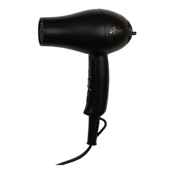 Aria Beauty Mini Blow Dryer, Lightweight Hair Dryer, Black, 1 Pc