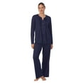 thumbnail image 1 of Aria Brushed Jersey Knit Long Sleeve Split Neck Pajama Set with Pockets, Sizes XS-5X, 1 of 5