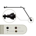 thumbnail image 1 of Aria Corner Window Curtain Rod 13/16 inch dia. 120-170" - Antique Brass, 1 of 3