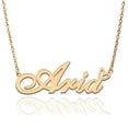 thumbnail image 1 of Aria Custom Name Necklace Customized Personalized Plated Name Necklace for Mother Daughter Friendship Women Valentine's Day Christmas Birthday New Year Gold, 1 of 7