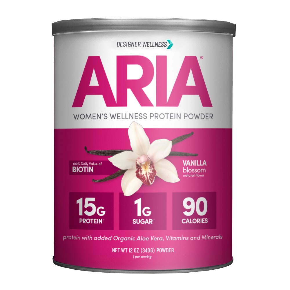 Aria Designer Protein Powder, Vanilla, 15g Protein, 12oz - image 1 of 3