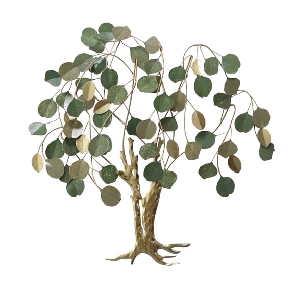 Aria Home 28" Metal Wall Art, Iron Sculpture, Money Tree Design Living Room Decor