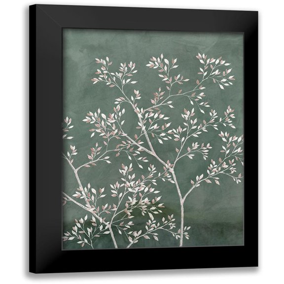 Aria K 12x14 Black Modern Framed Museum Art Print Titled - Delicate Tree II