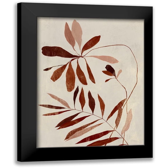 Aria K 15x18 Black Modern Framed Museum Art Print Titled - Rust II