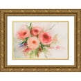 thumbnail image 1 of Aria K 18x13 Gold Ornate Wood Framed with Double Matting Museum Art Print Titled - Dreamy Florals II, 1 of 4