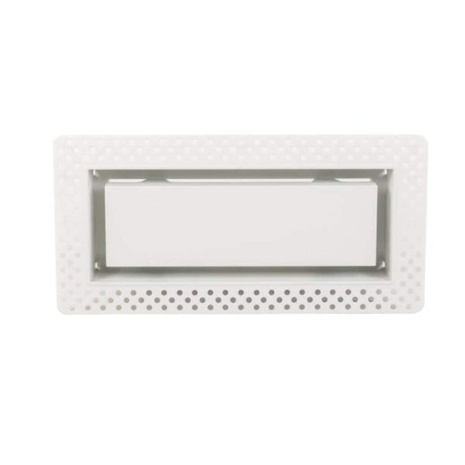 Satin White 6"x10" ABS Wall and Ceiling Vent Register