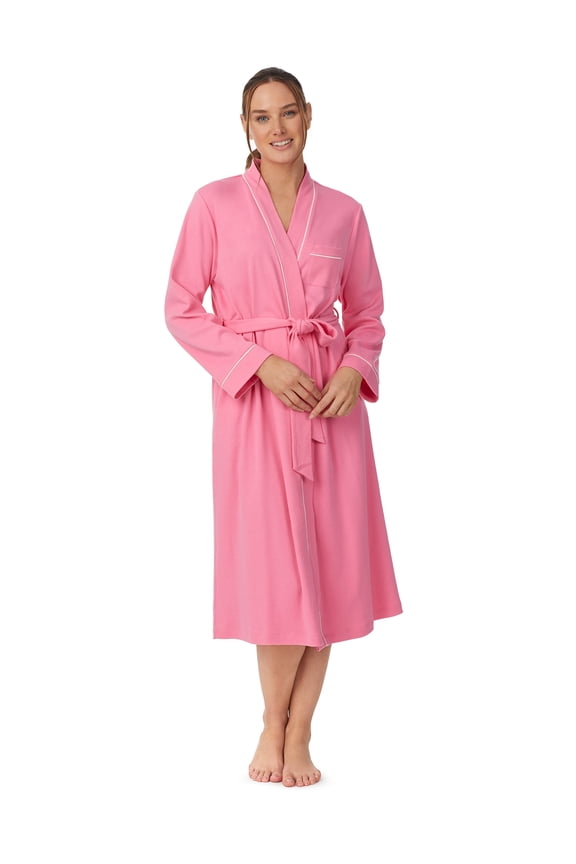 Long Sleeve Wrap Robe 48" with pockets, Women's Size XS-5X