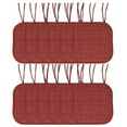 thumbnail image 1 of Aria Memory Foam Non-Slip Chair Cushion Pad with Ties 12 Pack - Multi Burgundy, 1 of 6