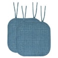 thumbnail image 1 of Aria Memory Foam Non-Slip Chair Cushion Pad with Ties 2 Pack - Multi Blue, 1 of 6