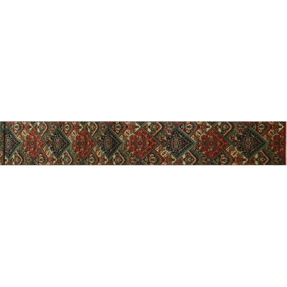 Aria Muiz Red/Blue Runner, 2'6" x 18'6"