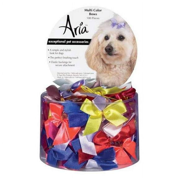 Aria Multi Color Bow Canister 5/8in 100pc