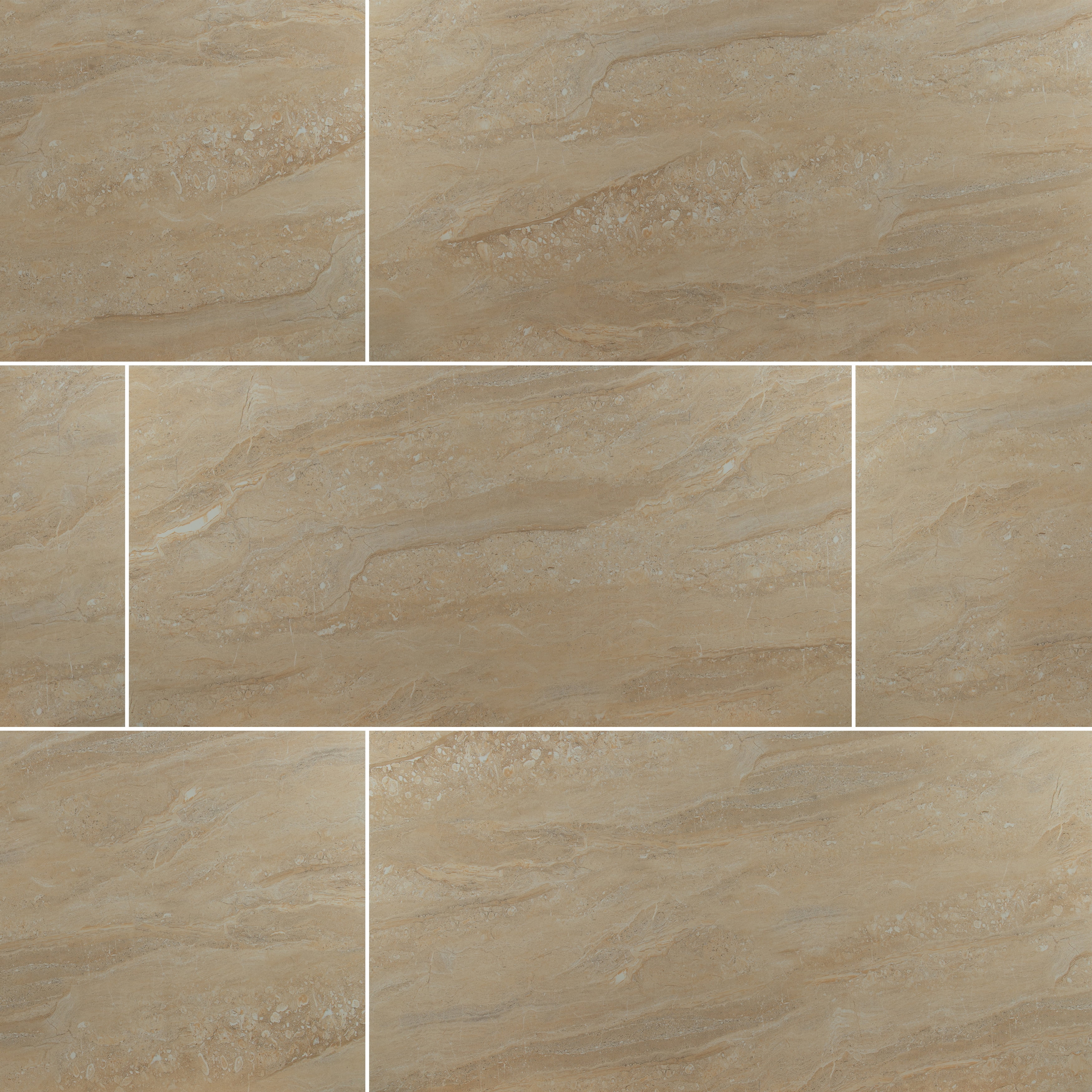Aria Oro 24 in. x 48 in. Polished Porcelain Floor and Wall Tile (16 sq. ft. / case)