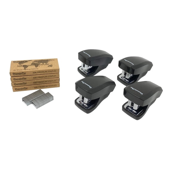 Aria Premium Mini Stapler 4-Pack