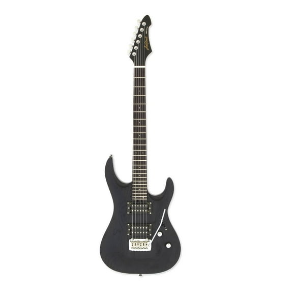 Aria Pro II Mac Deluxe Electric Guitar - MAC-DLX-STBK, Stained Black