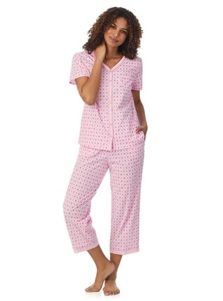 Womens Pyjamas,Ladies Cotton PJs,Long Sleeve Button Down Tops With Pockets  And Pants Sleepwear Loungewear,Full Length Pyjama Set,Pink. : Buy Online at  Best Price in KSA - Souq is now : Everything Else