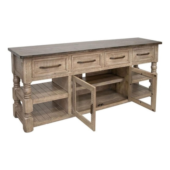 Aria Solid Wood TV Stand - 78.75"