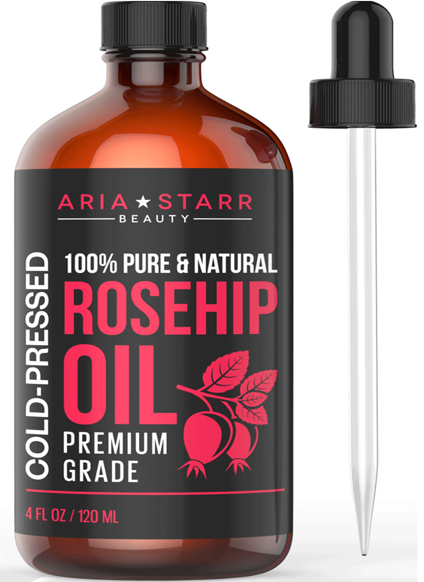 Aria Starr Rosehip Seed Oil Cold Pressed For Face, Skin & Scars - 100% Pure Natural Moisturizer 4oz - image 1 of 5