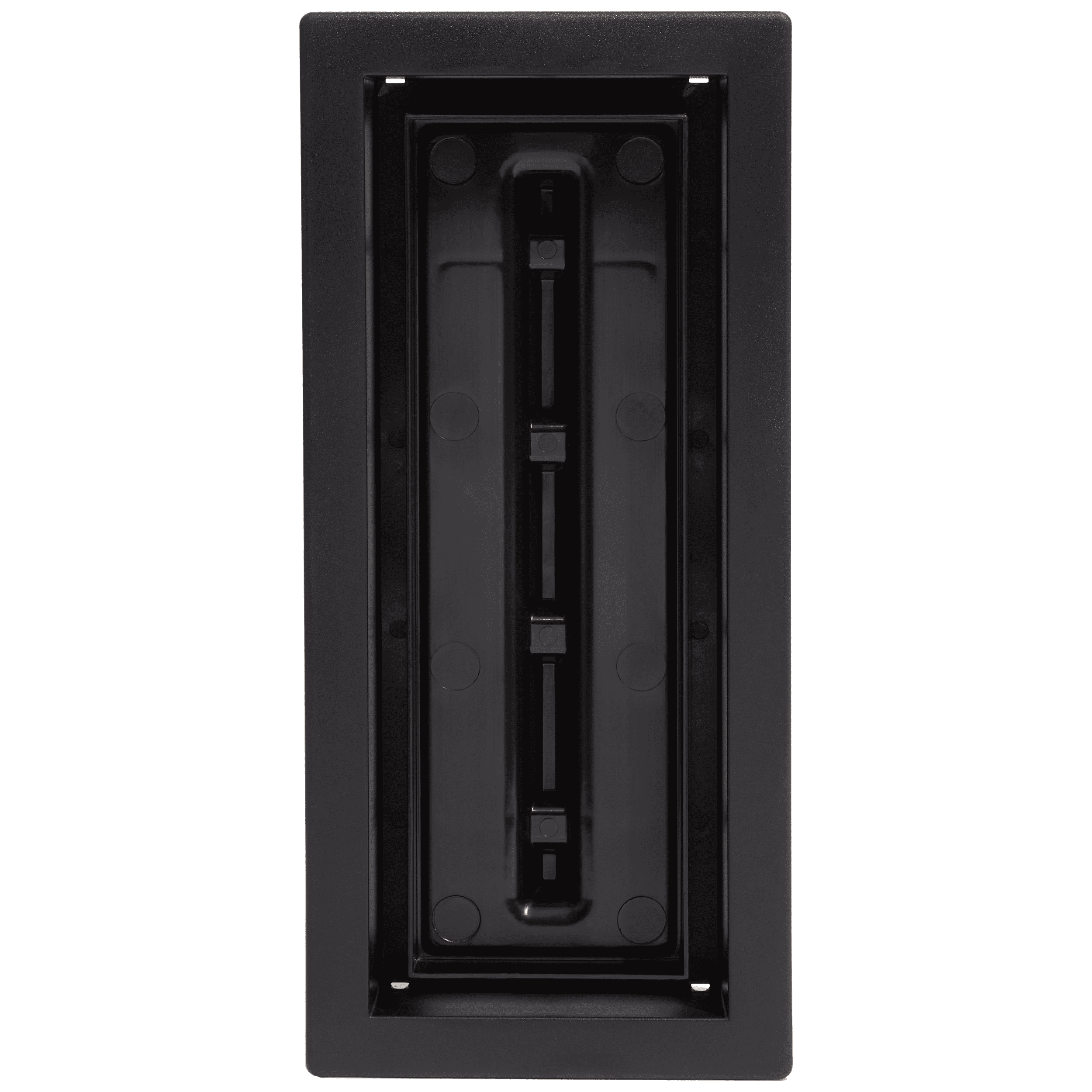 Fittes Framed Floor Vent [Lite], Minimalist ABS Plastic HVAC Air Return Register Cover, Customizable Modern Airflow Solution for Home Floor, Easy 15-Min DIY Install – 4"x12" – Matte Black