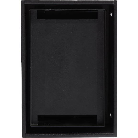 Aria Framed No-See Receptacle Mount [Luxe] - 1 Gang / Matte Black