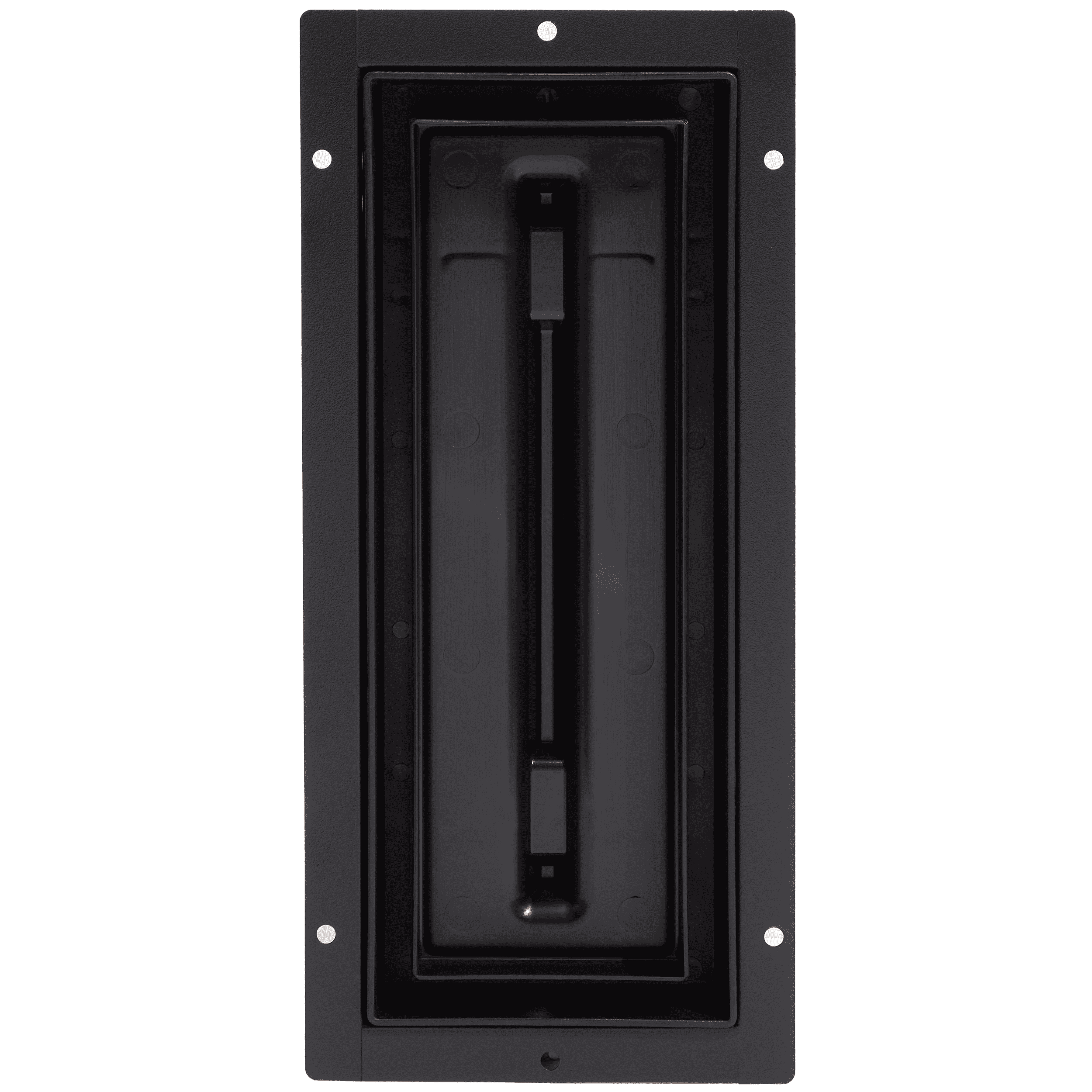 Fittes Flush Floor Vent [Lite], ABS Plastic HVAC Air Return Register Cover, Customizable Adjustable Airflow Solution for Home Floor, Damper Included – 4"x10" – Matte Black