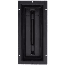 Fittes Flush Floor Vent [Lite], ABS Plastic HVAC Air Return Register Cover, Customizable Adjustable Airflow Solution for Home Floor, Damper Included – 4"x10" – Matte Black