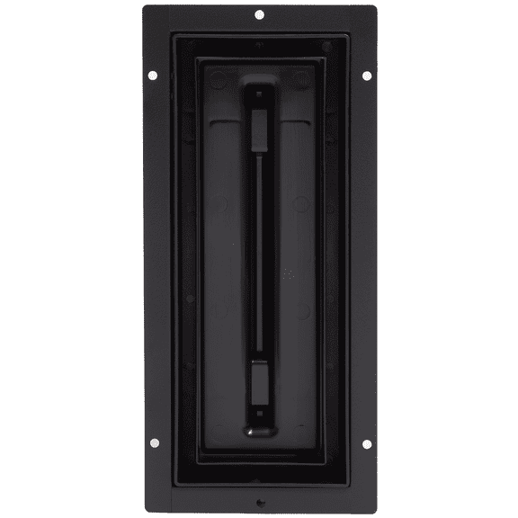 Fittes Flush Floor Vent [Lite], ABS Plastic HVAC Air Return Register Cover, Customizable Adjustable Airflow Solution for Home Floor, Damper Included – 4"x10" – Matte Black