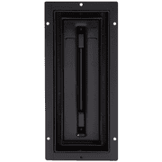 Fittes Flush Floor Vent [Lite], ABS Plastic HVAC Air Return Register Cover, Customizable Adjustable Airflow Solution for Home Floor, Damper Included – 2"x12" – Matte Black