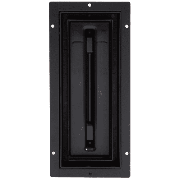 Fittes Flush Floor Vent [Lite], ABS Plastic HVAC Air Return Register Cover, Customizable Adjustable Airflow Solution for Home Floor, Damper Included – 4"x12" – Matte Black