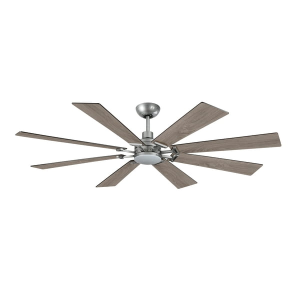 Aria WiFi 60 in. Integrated LED Brushed Nickel -1 Ceiling Fan with Light and Remote Control