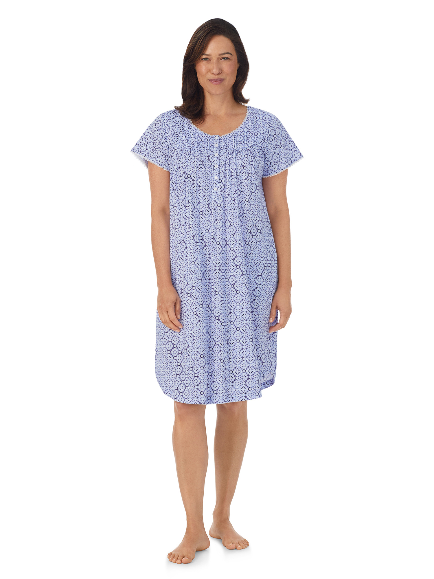 lystmrge Summer plus Size Night Shirts Women's Nightgowns Cotton Cotton