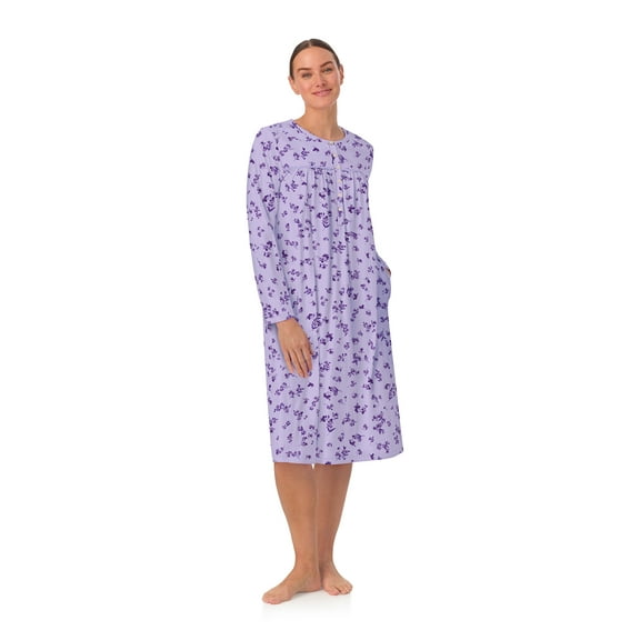 Aria Women’s 100% Cotton Long Sleeve Ballet Nightgown, Sizes XS-5X