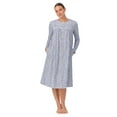 thumbnail image 1 of Aria Women’s 100% Cotton Long Sleeve Ballet Nightgown, Sizes XS-5X, 1 of 7