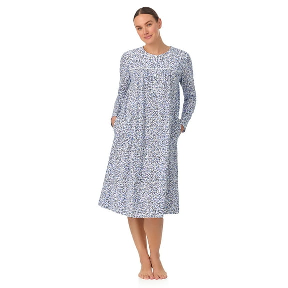 Aria Women’s 100% Cotton Long Sleeve Ballet Nightgown, Sizes XS-5X
