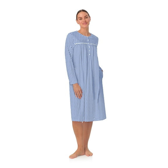 Aria Women’s 100% Cotton Long Sleeve Ballet Nightgown, Sizes XS-5X