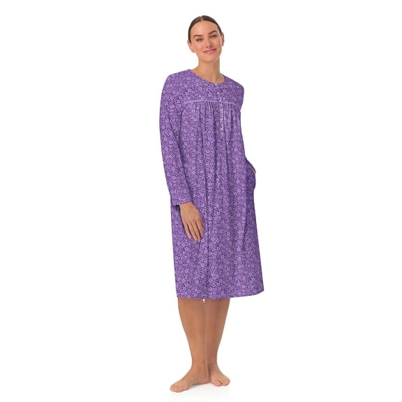 Aria Women’s 100% Cotton Long Sleeve Ballet Nightgown, Sizes XS-5X