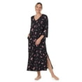 thumbnail image 1 of Aria Women's Brushed Knit 3/4 Sleeve V-Neck Lounger Nightgown with Pockets, Sizes XS to 5X, 1 of 5