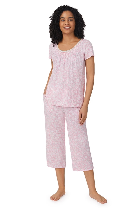 Women's Cap Sleeve Capri Pajama Set