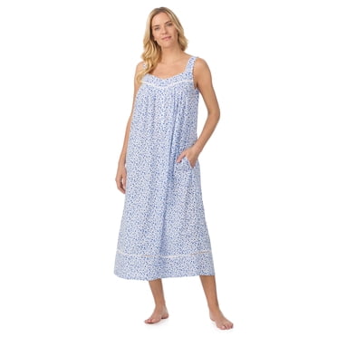 Aria Women's Lightweight Cotton Woven 50" Ballet Nightgown, Sizes XS-5X
