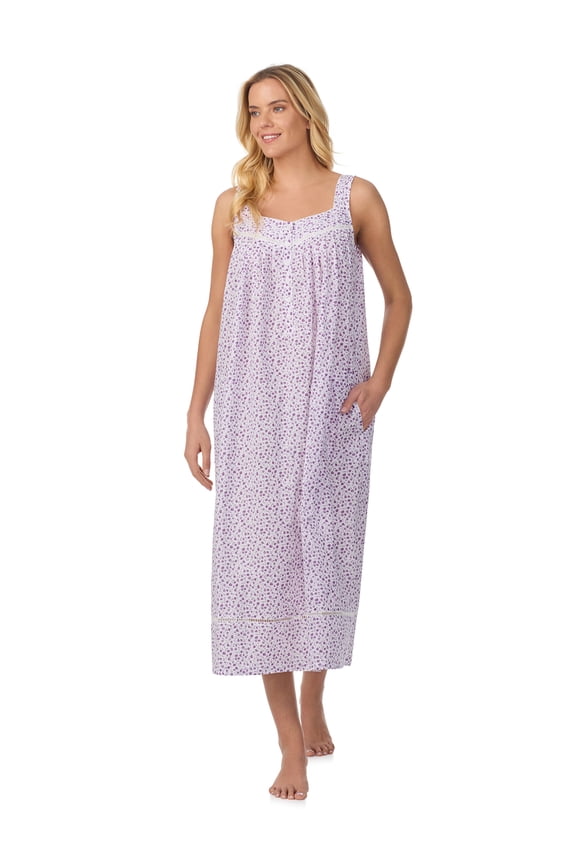 Women's Lightweight Cotton Woven 50" Ballet Nightgown, Sizes XS-5X