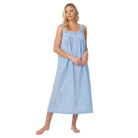 Women's Lightweight Cotton Woven 50" Ballet Nightgown, Sizes XS-5X